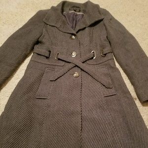 NWOT Gray pea coat (size 4)